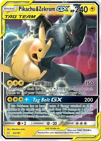 Pikachu & Zekrom-GX