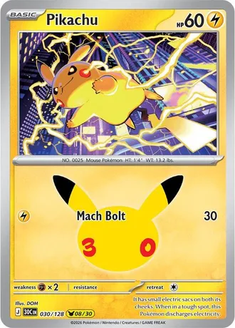 Pikachu 08/30