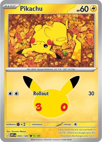 Pikachu 13/30
