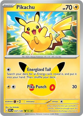 Pikachu 15/30