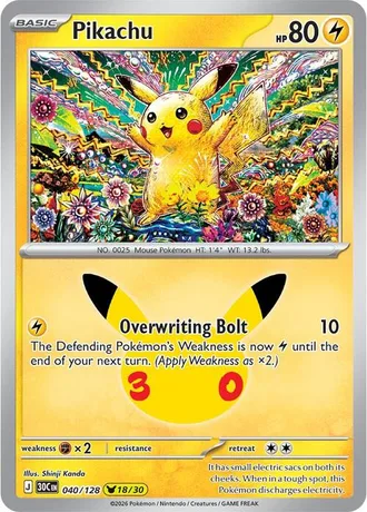 Pikachu 18/30