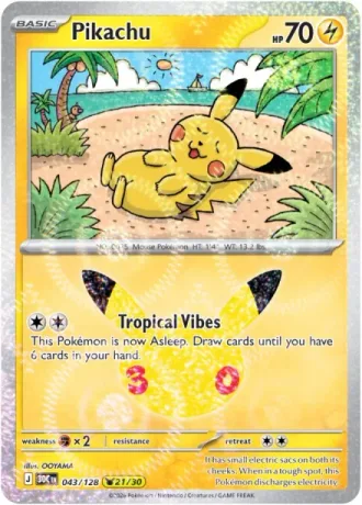 Pikachu 21/30