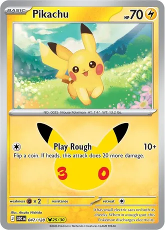 Pikachu 25/30