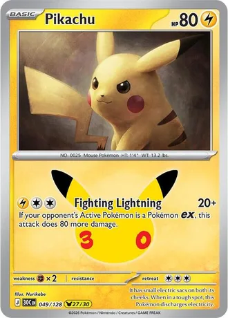 Pikachu 27/30