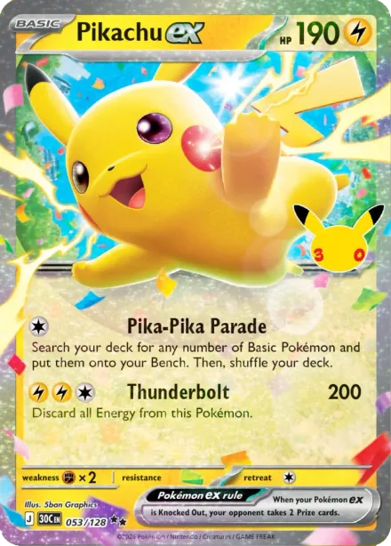 Pikachu ex giorno